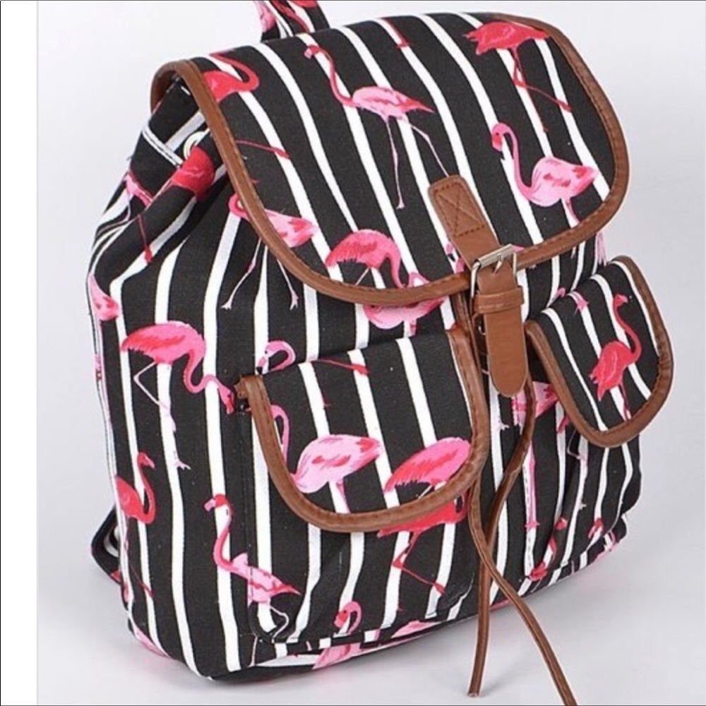 Flamingo Beach Backpack. NWT